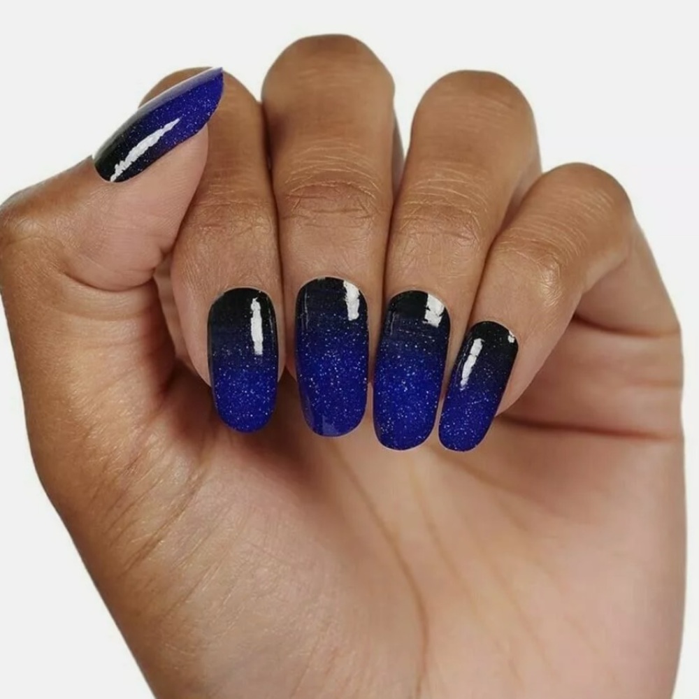 COLOR STREET (16) 100% Real Nail Polish Strips Color: MIDNIGHT SHIFT - Picture 1 of 6